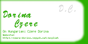 dorina czere business card